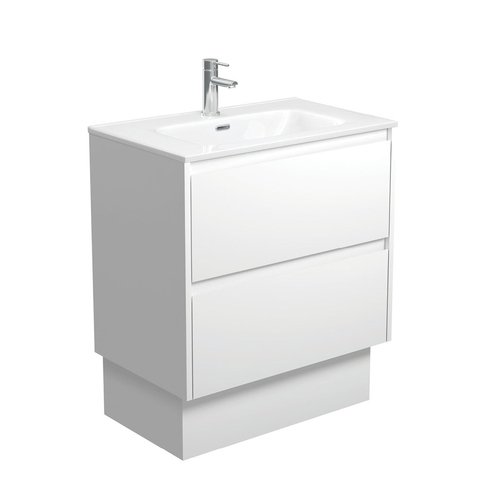 Joli Amato 750 Satin White Vanity On Kick