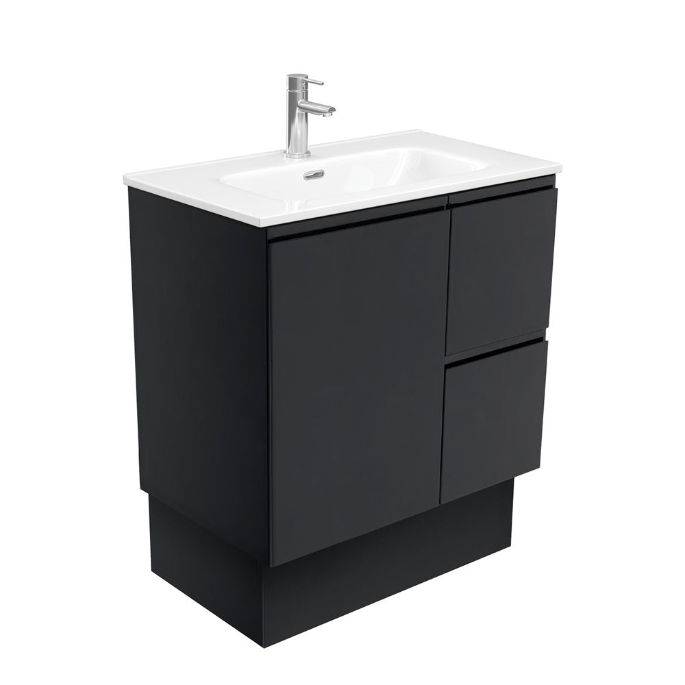 Joli Fingerpull Satin Black 750 Vanity On Kickboard
