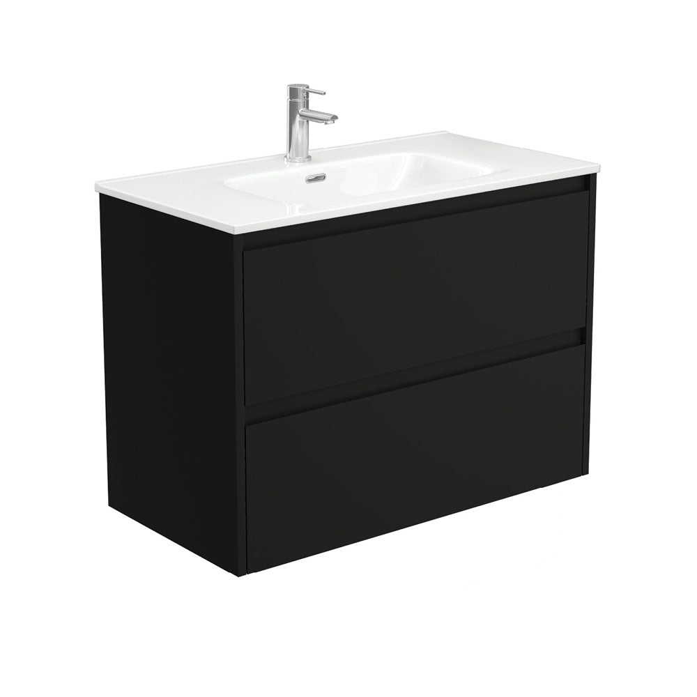 Joli Amato 900 Satin Black Wall-Hung Vanity