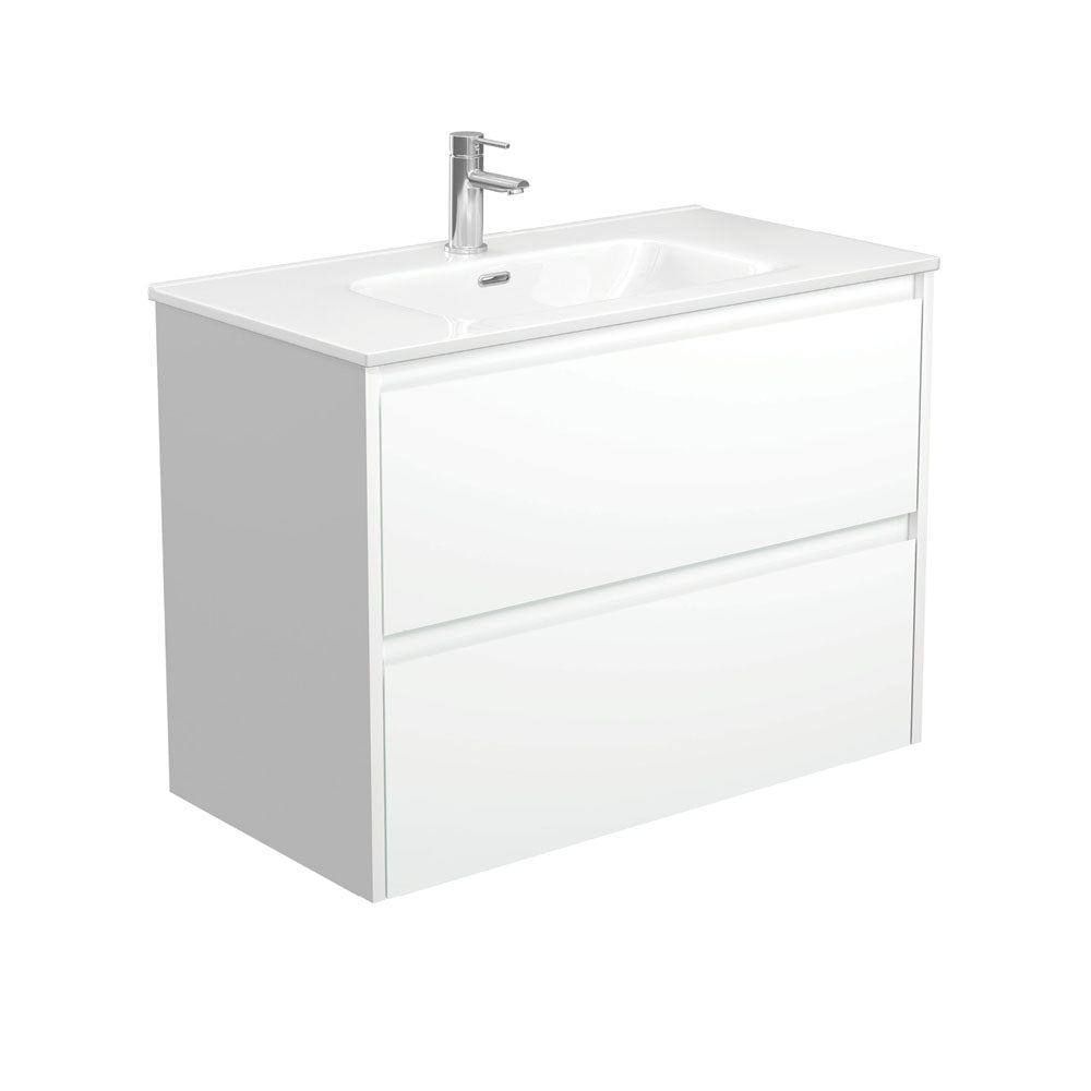 Joli Amato 900 Satin White Wall-Hung Vanity