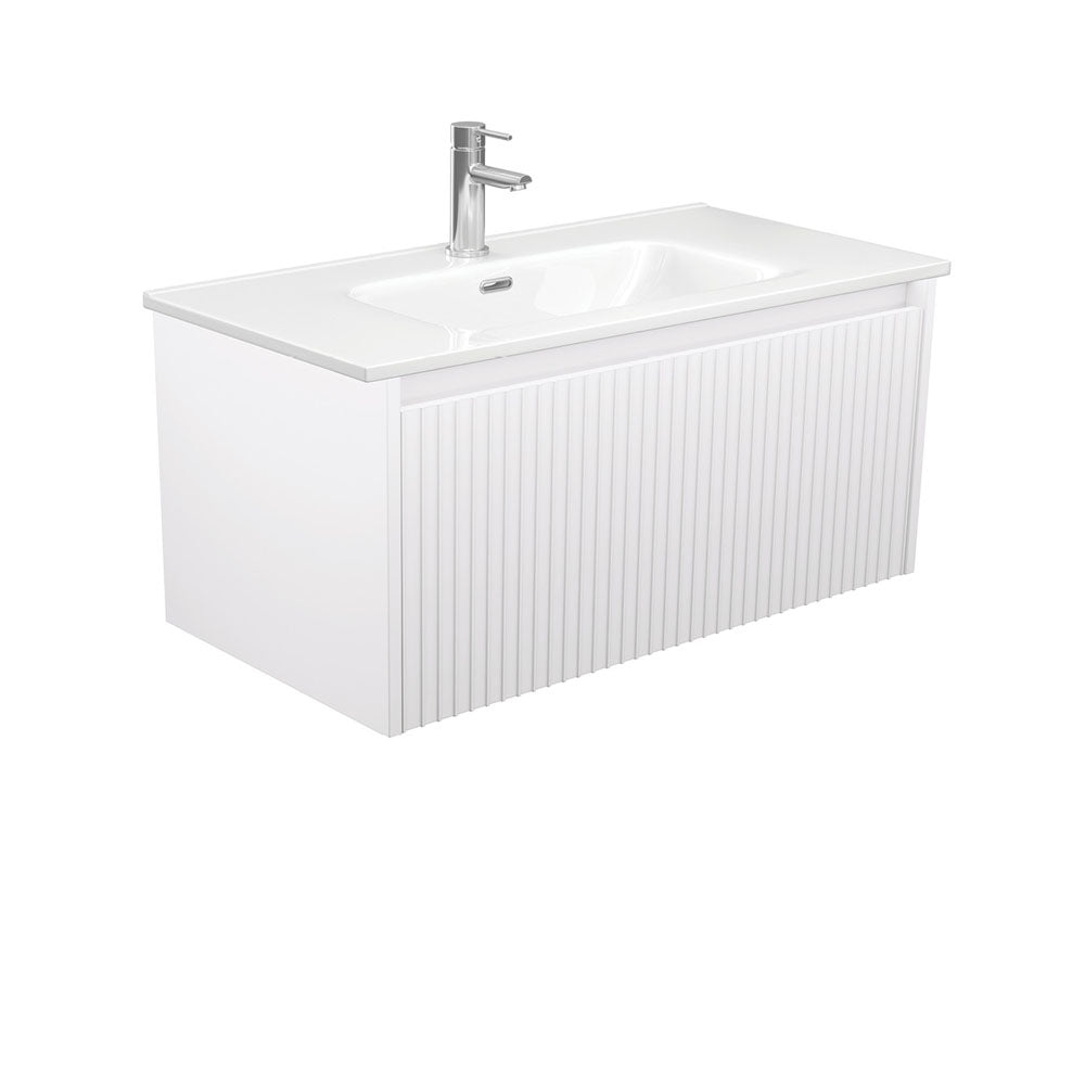 Joli Alina Satin White 900 Wall-Hung Vanity