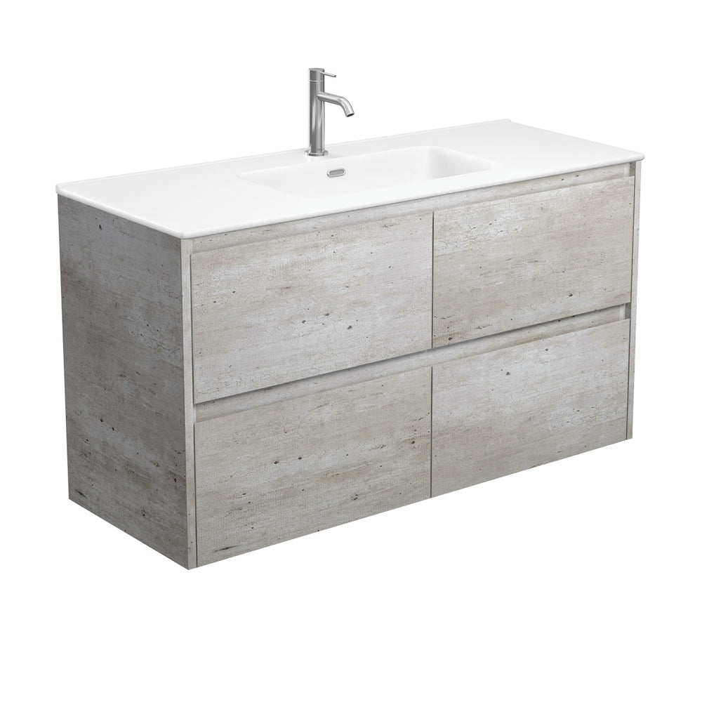 Joli Matte Amato Industrial 1200 Wall Hung Vanity with Industrial Panels