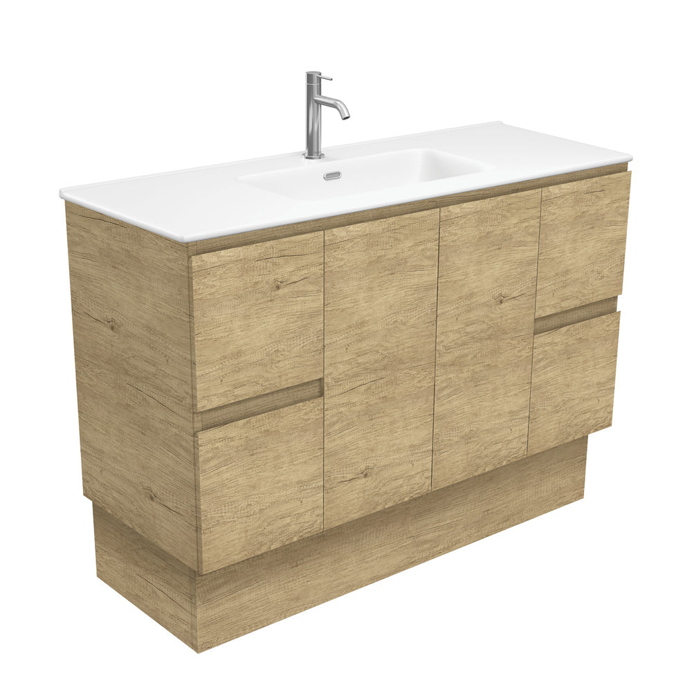 Joli Matte Edge Scandi Oak 1200 Vanity On Kickboard