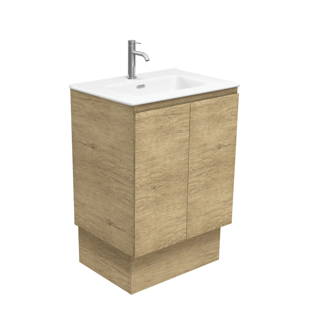 Joli Matte Edge Scandi Oak 600 Vanity On Kickboard