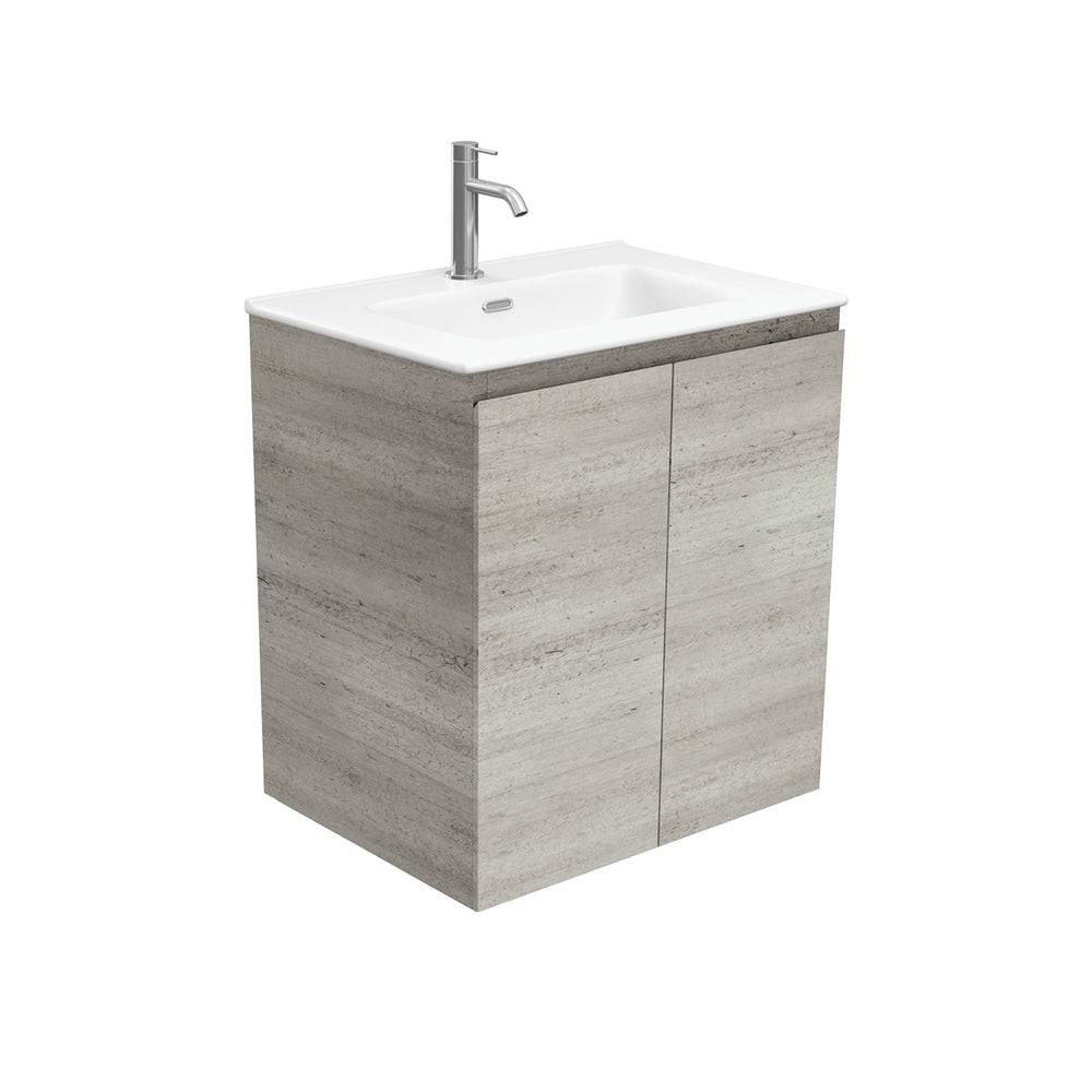 Joli Matte Edge Industrial 600 Wall Hung Vanity