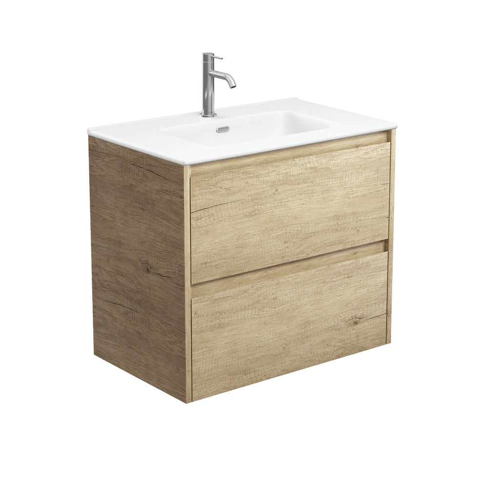 Joli Matte Amato Scandi Oak 750 Wall Hung Vanity with Scandi Oak Panels
