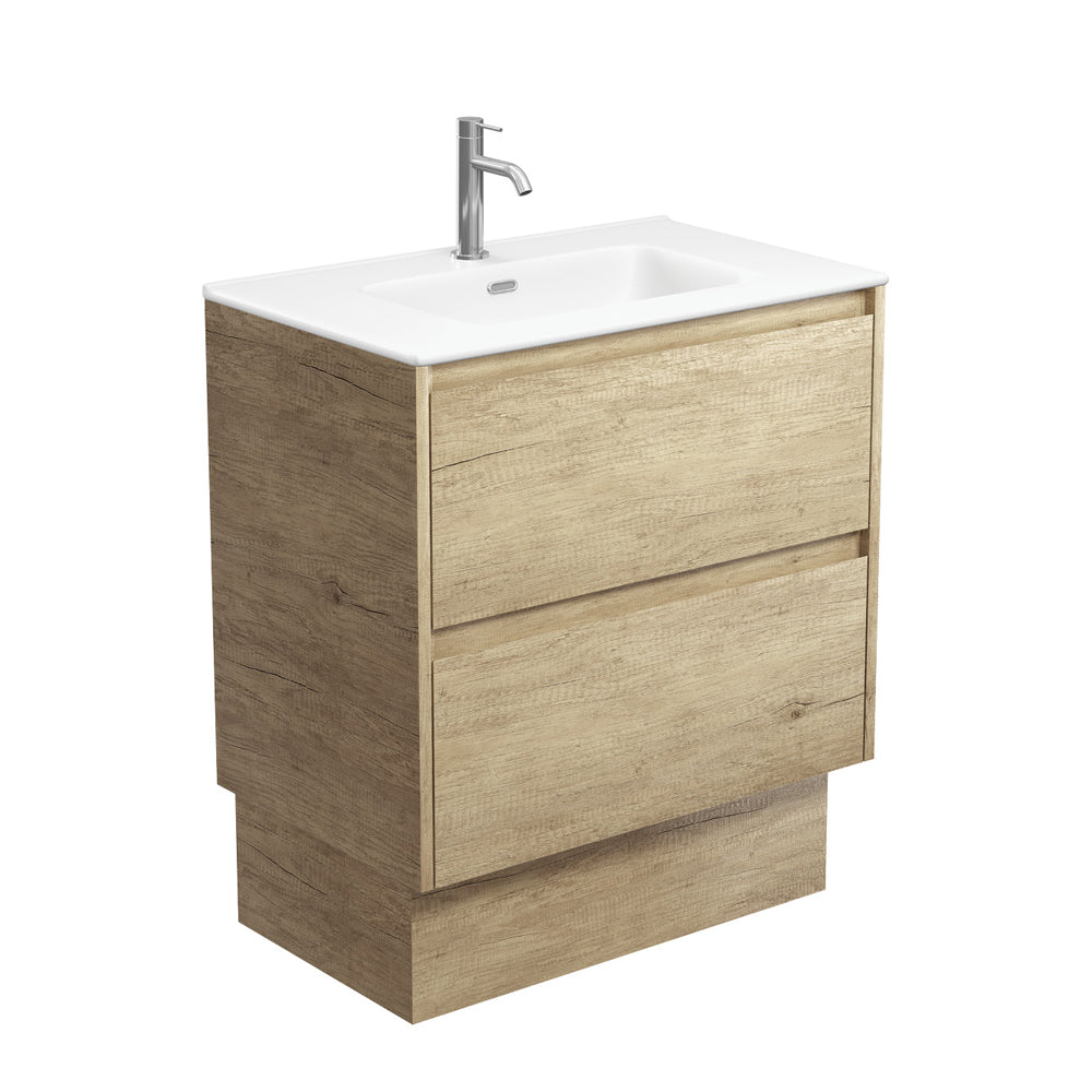 Joli Matte Amato Scandi Oak 750 Vanity On Kickboard with Scandi Oak Panels