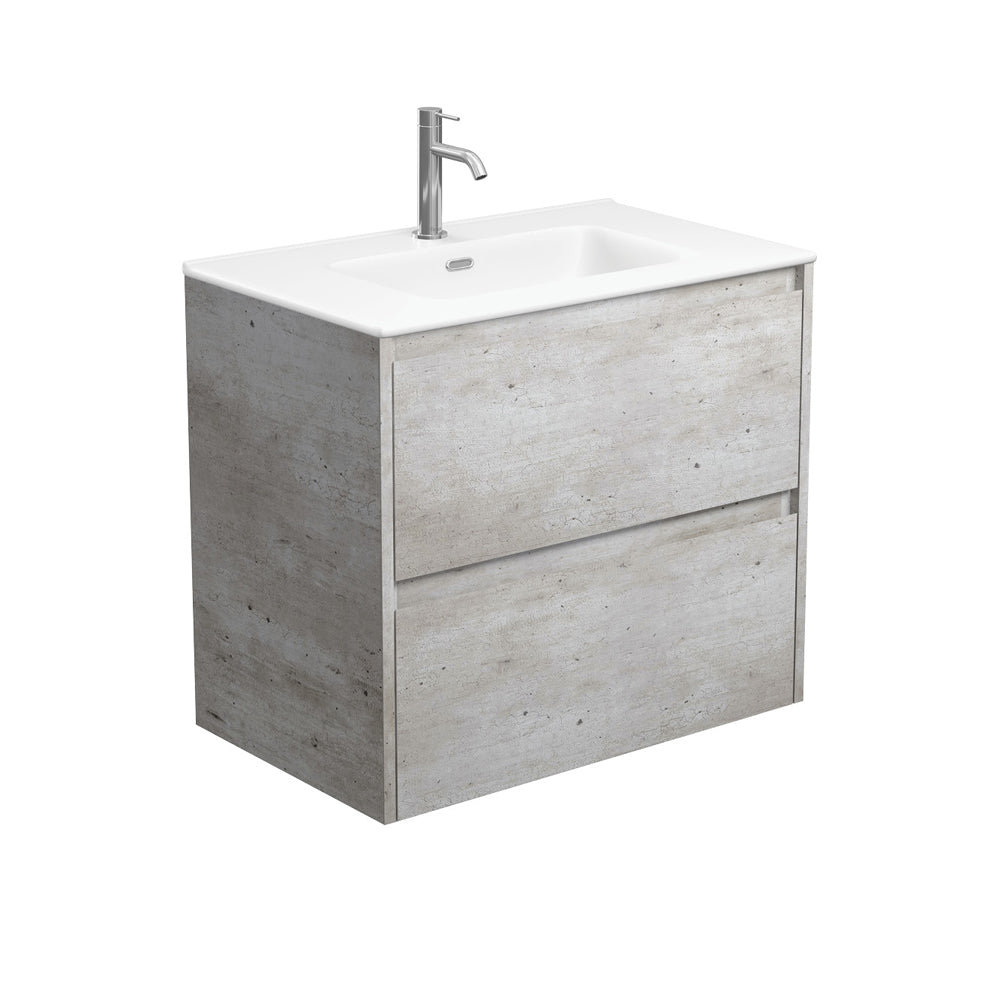 Joli Matte Amato Industrial 750 Wall Hung Vanity with Industrial Panels
