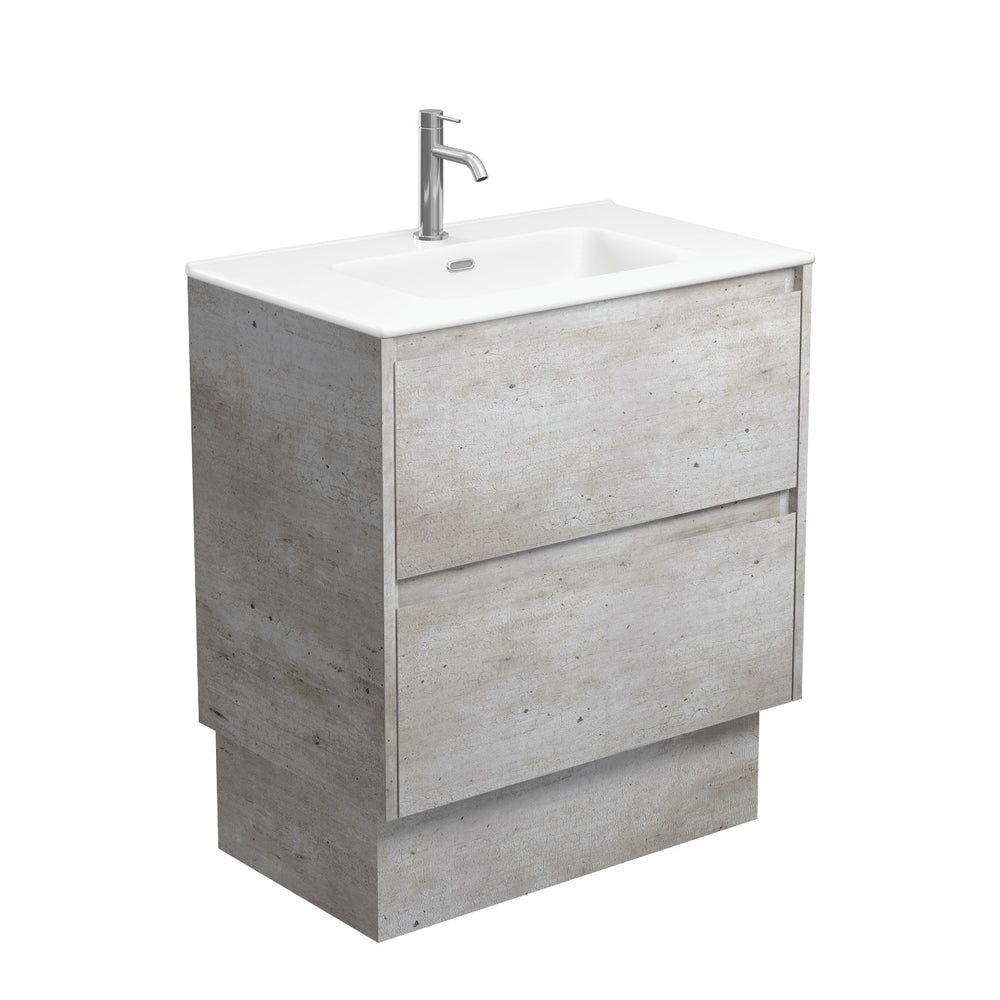 Joli Matte Amato Industrial 750 Vanity On Kickboard with Industrial Panels