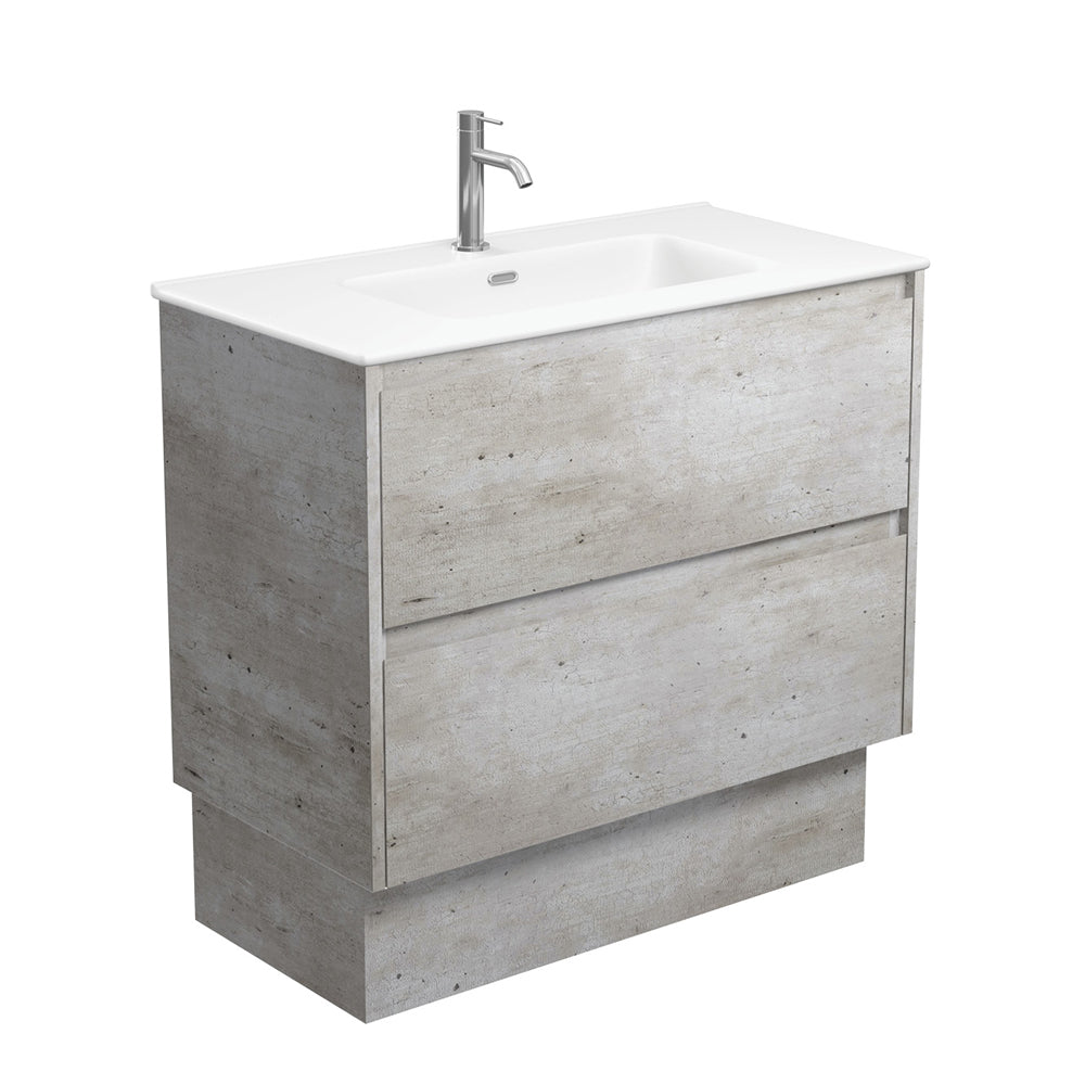 Joli Matte Amato Industrial 900 Vanity On Kickboard with Industrial Panels