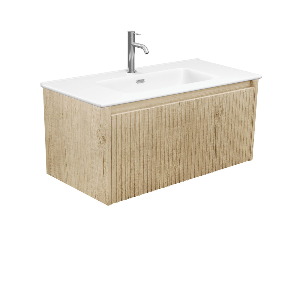 Joli Matte Alina Scandi Oak 900 Wall Hung Vanity