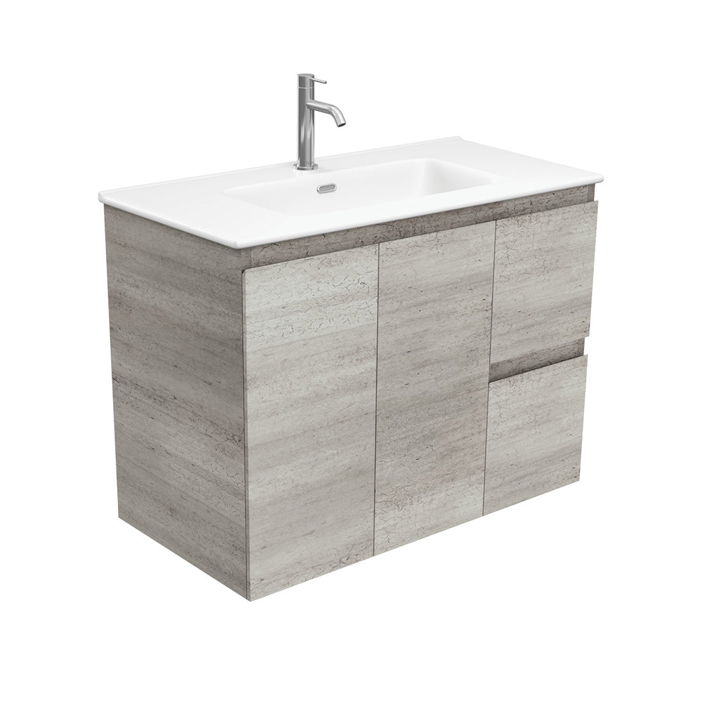 Joli Matte Edge Industrial 900 Wall Hung Vanity