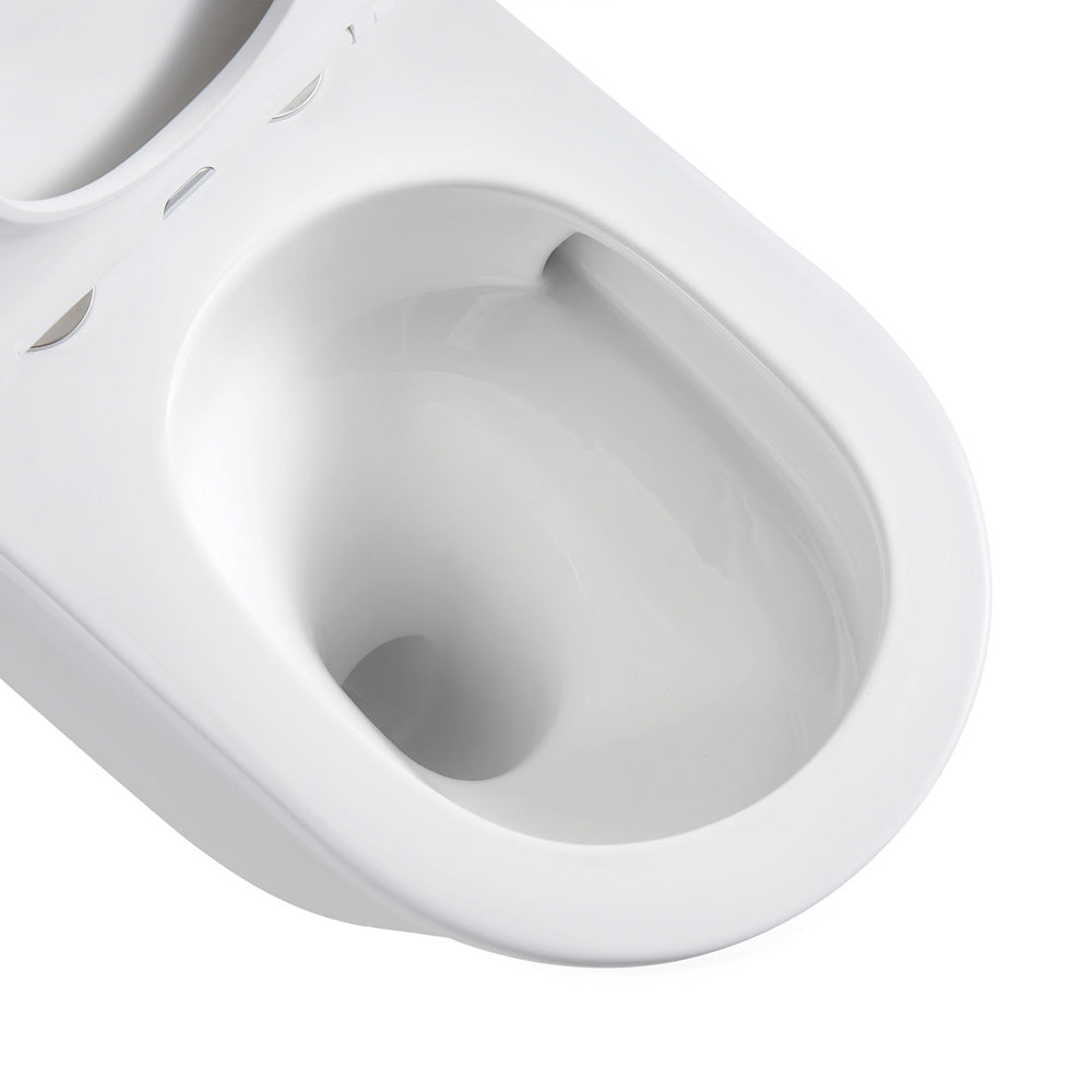 Koko Tornado Flush Wall-Faced Toilet Suite, Gloss White