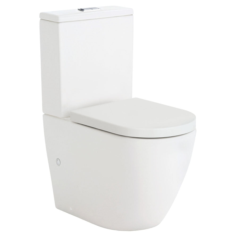 Koko Tornado Back-to-Wall Toilet Suite, Matte White