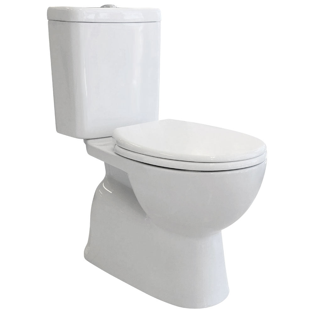 Stella Close-Coupled Toilet Suite, Gloss White with P-Trap