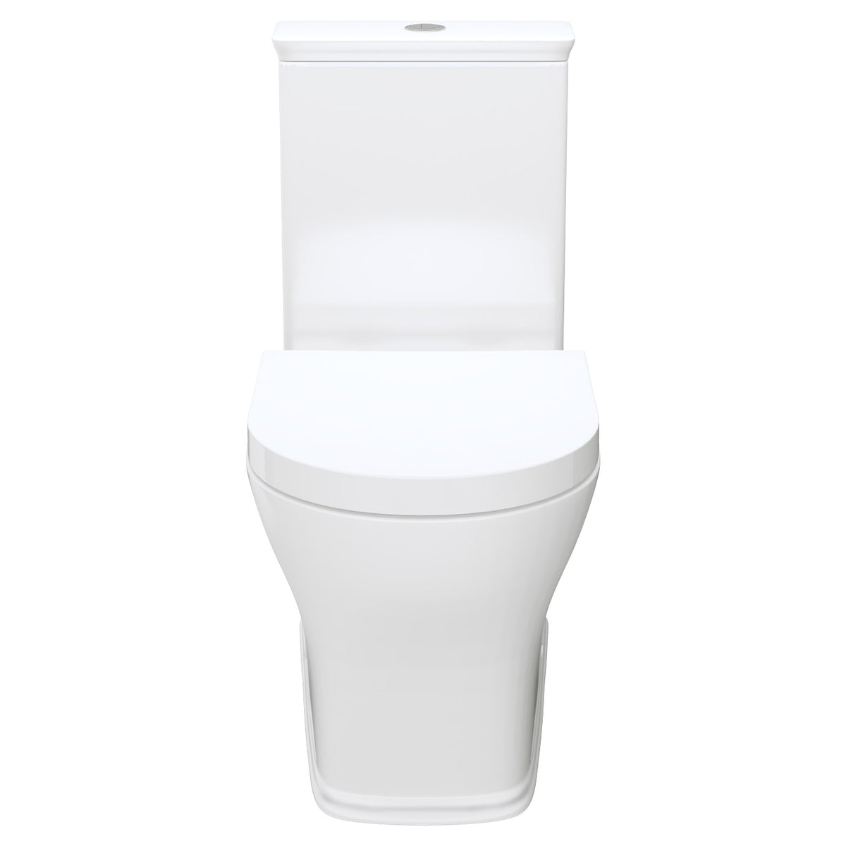 Lillian Tornado Flush Back-to-Wall Toilet Suite, Gloss White