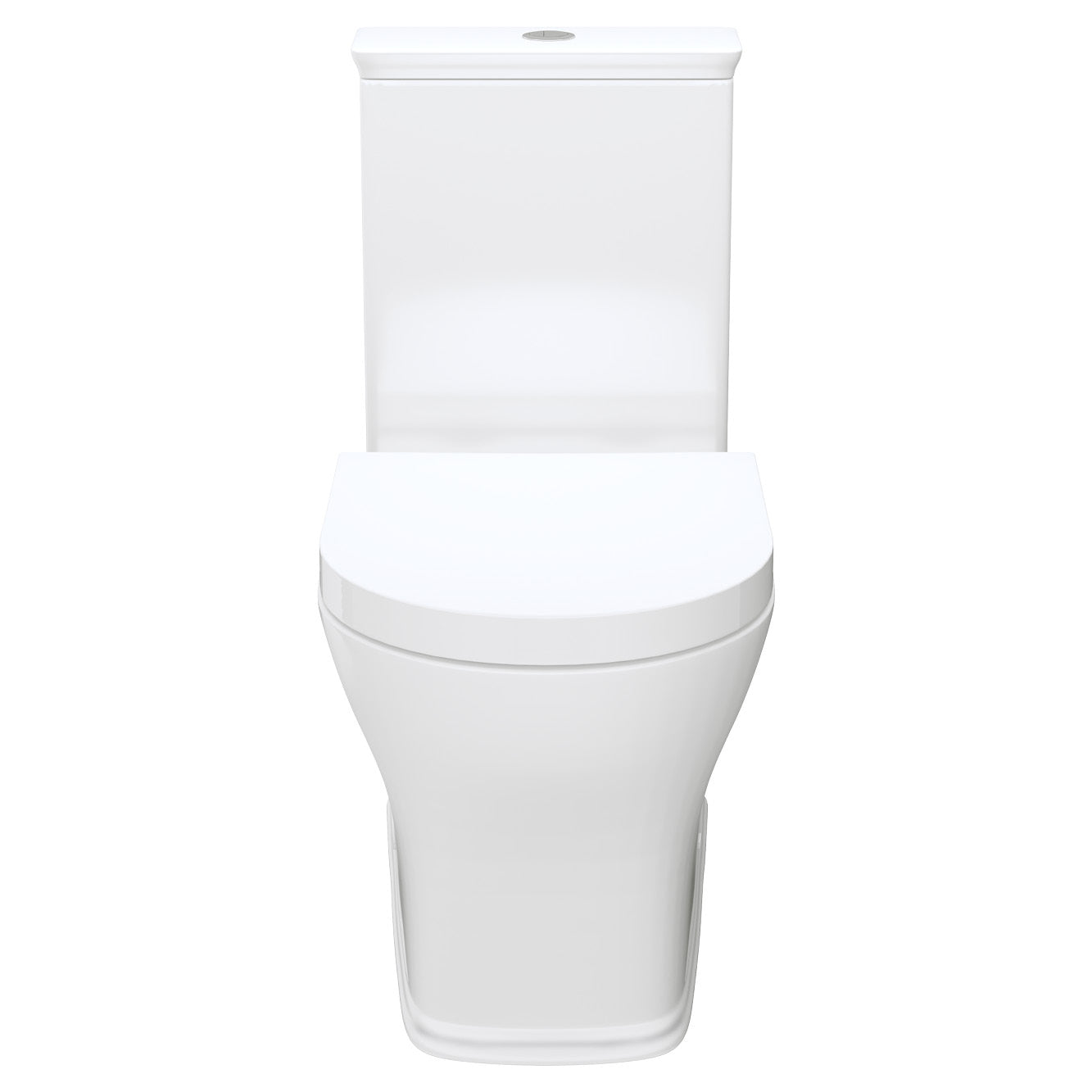 Lillian Tornado Flush Back-to-Wall Toilet Suite, Gloss White