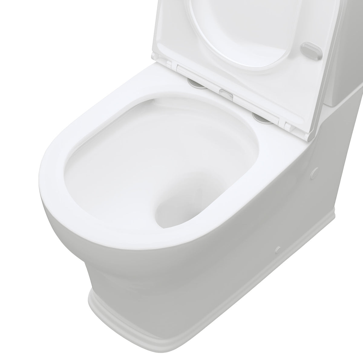 Lillian Tornado Flush Back-to-Wall Toilet Suite, Gloss White