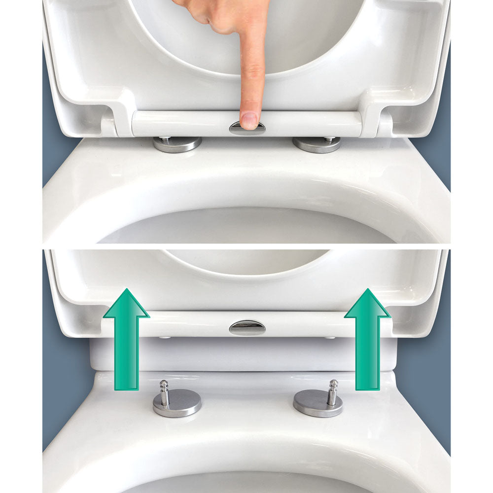 Escola Back-to-Wall Toilet Suite, Gloss White