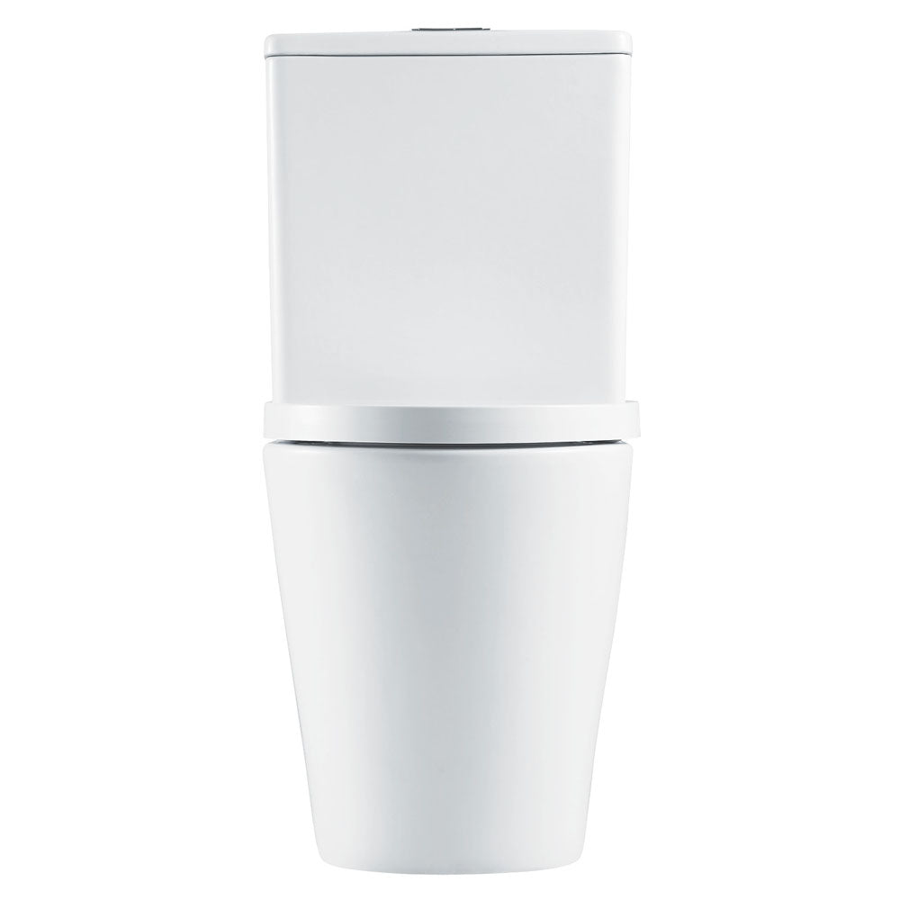 Aluca Tornado Flush Back-to-Wall Toilet Suite, Gloss White