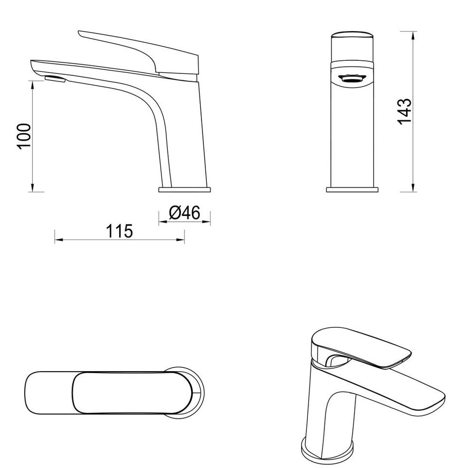 Kaza Basin Mixer