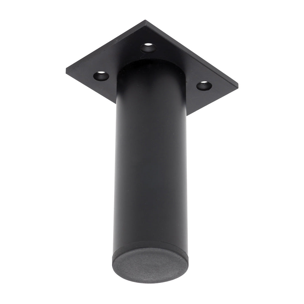 Round Matte Black Leg, 120mm