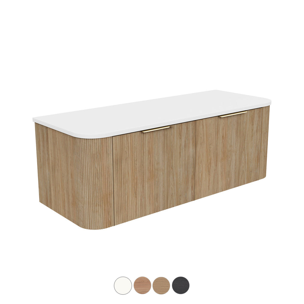 Fienza Margot Wall Hung Double Curve Cabinet 750/900/1200/1500/1800 MM