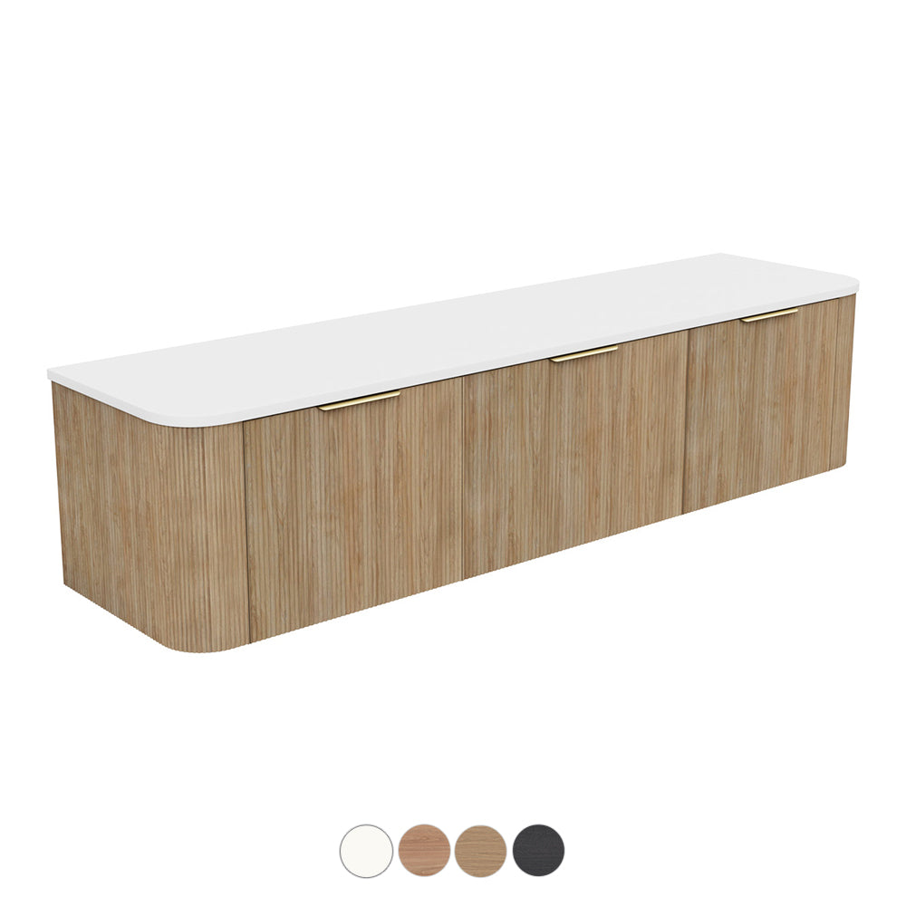 Fienza Margot Wall Hung Double Curve Cabinet 750/900/1200/1500/1800 MM