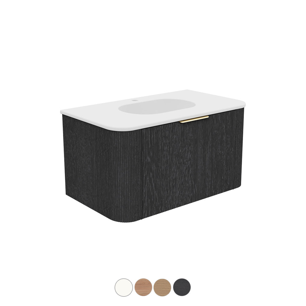 Margot Wall Hung Cabinet - Matte White Basin