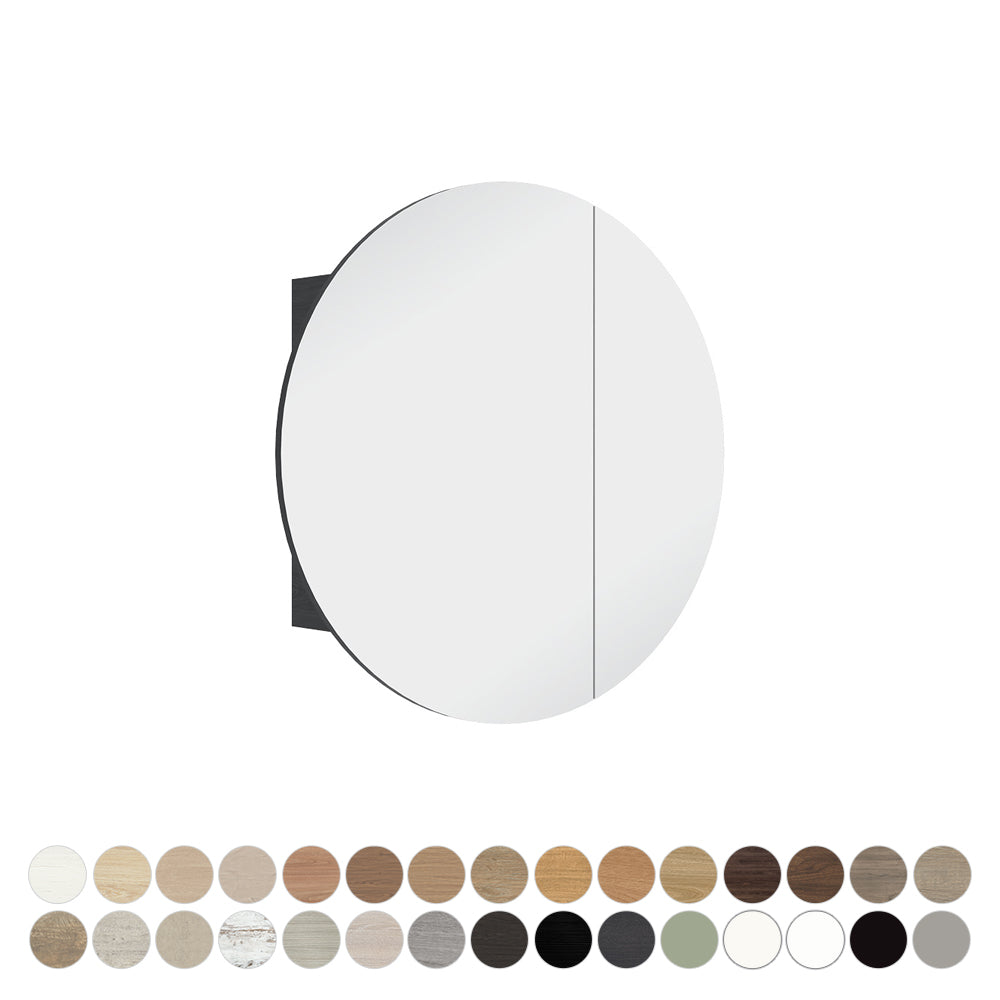 Marlowe Round Mirror Cabinet, 800 x 800mm