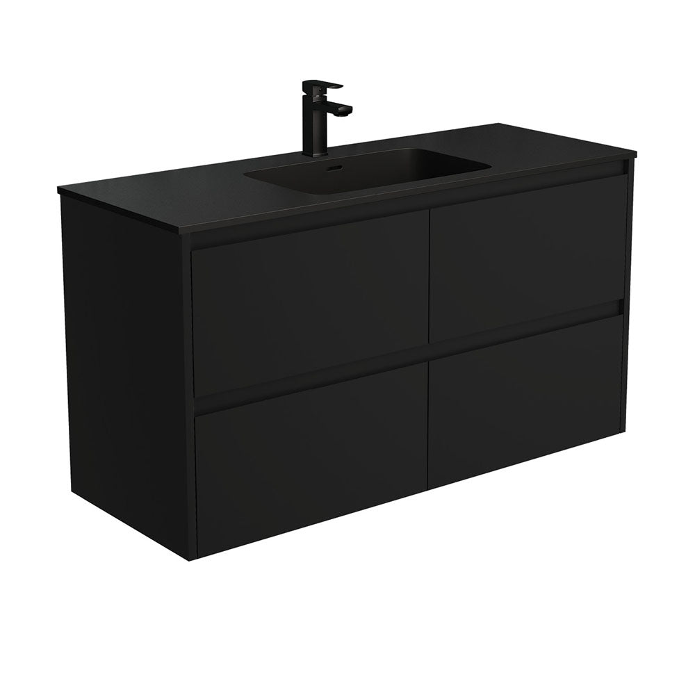 Montana Amato 1200 Satin Black Wall-Hung Vanity