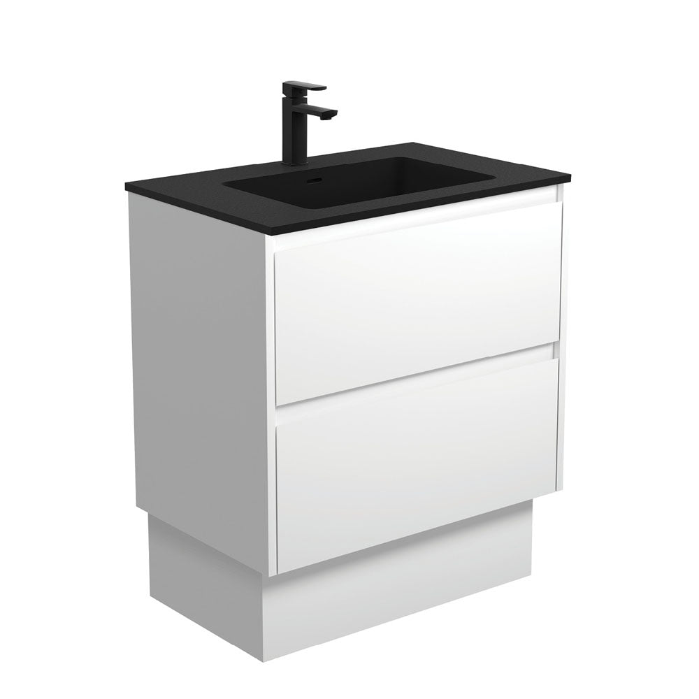 Montana Amato 750 Satin White Vanity On Kick