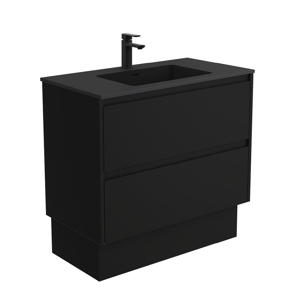 Montana Amato 900 Satin Black Vanity On Kick