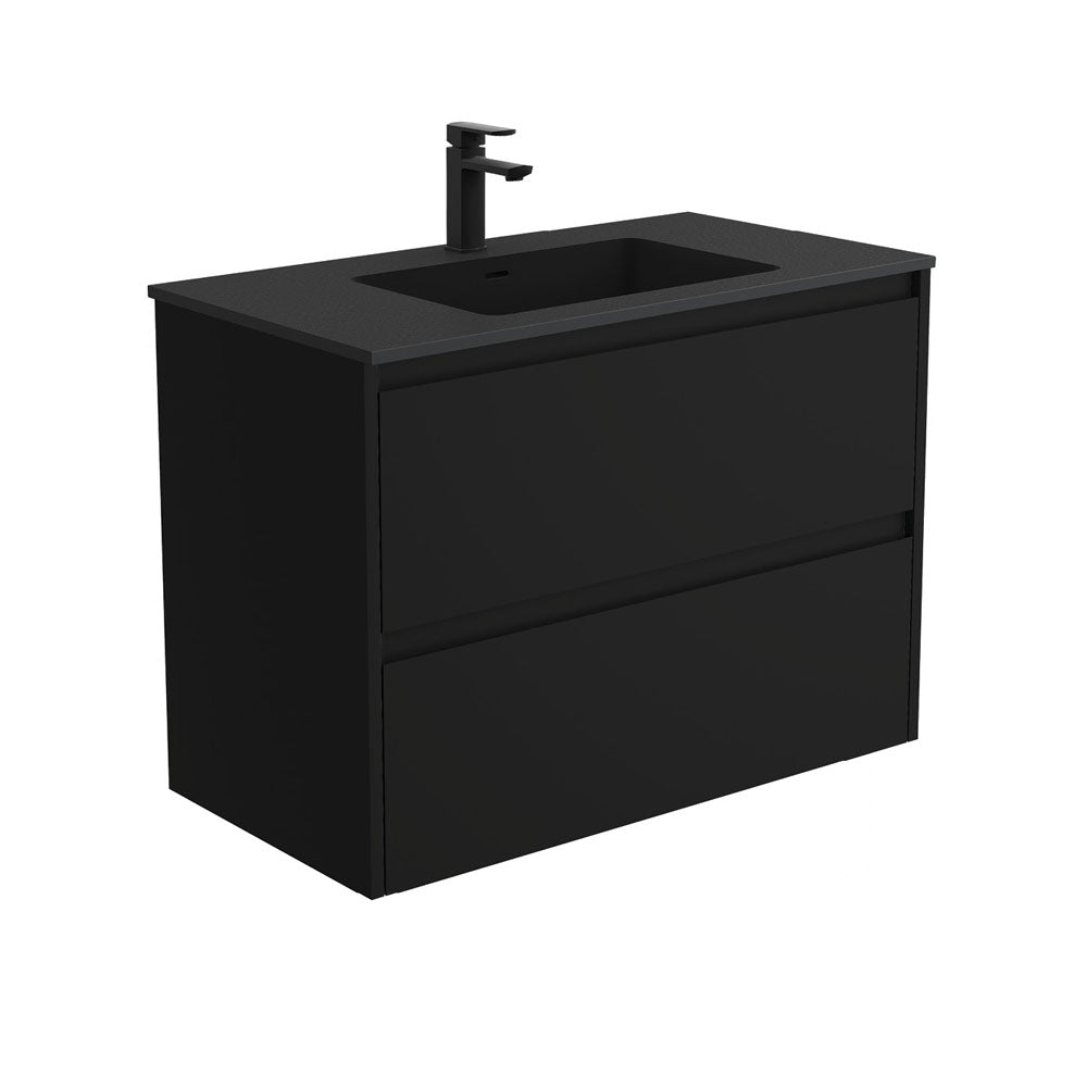 Montana Amato 900 Satin Black Wall-Hung Vanity