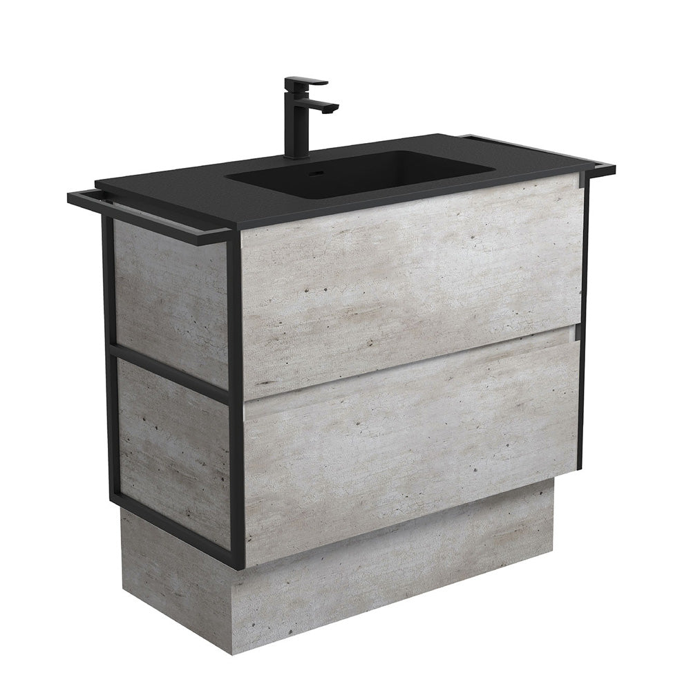 Montana Amato 900 Industrial Vanity, Twin Towel Rails And Kick