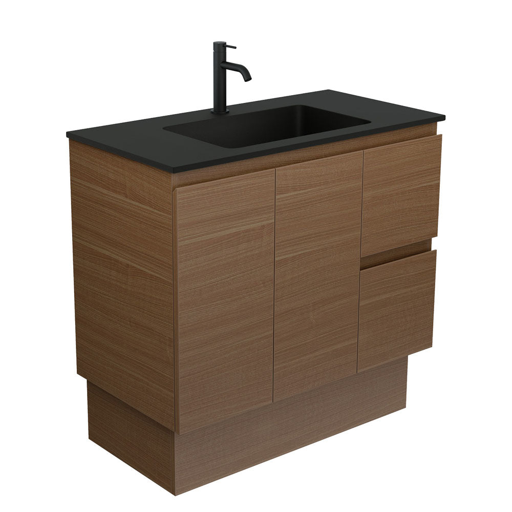Montana Edge 900 Walnut Vanity on Kickboard
