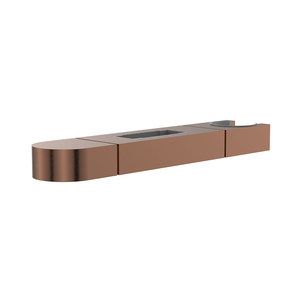 Empire Slim Slider for Rail Shower, Brushed Copper