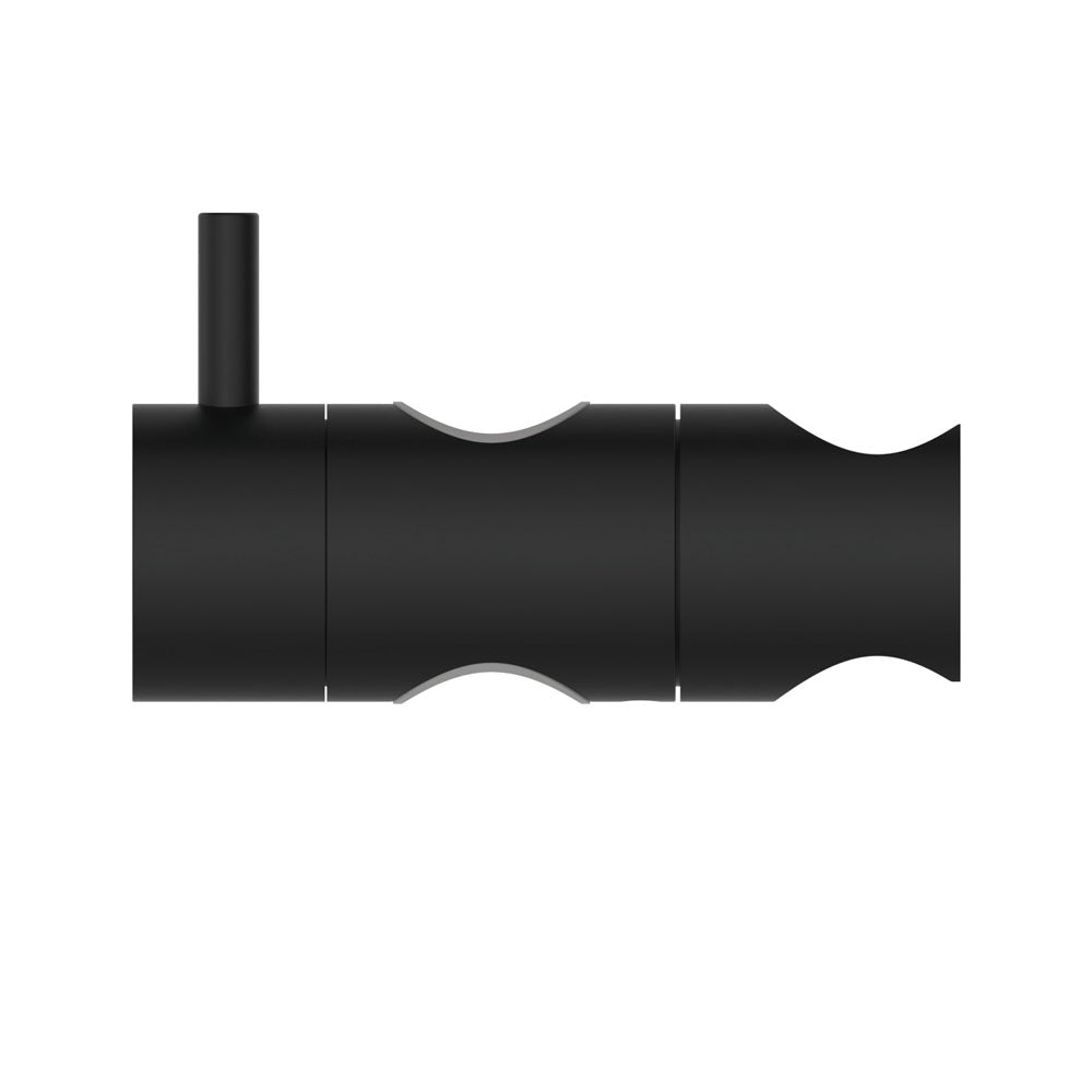 Round Slider for Shower Rail, Matte Black