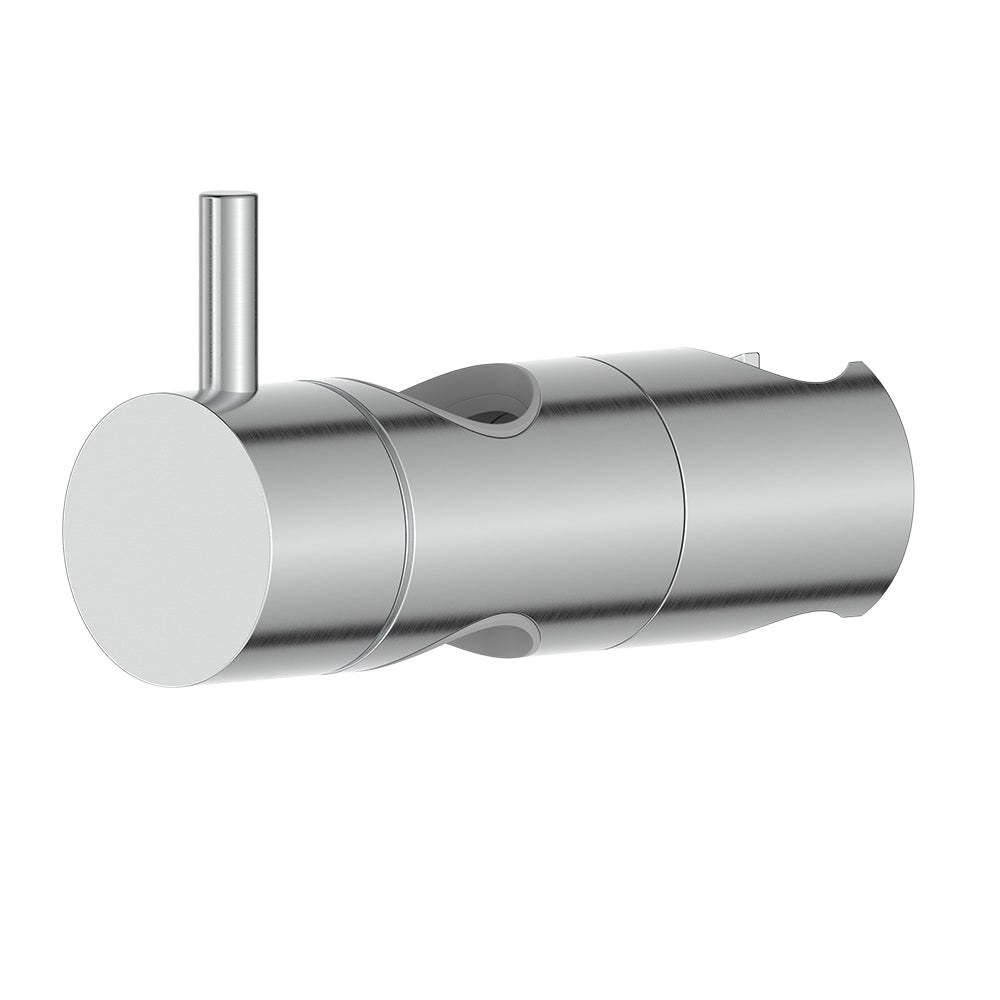 Round Slider for Shower Rail, Brushed Stainless Steel