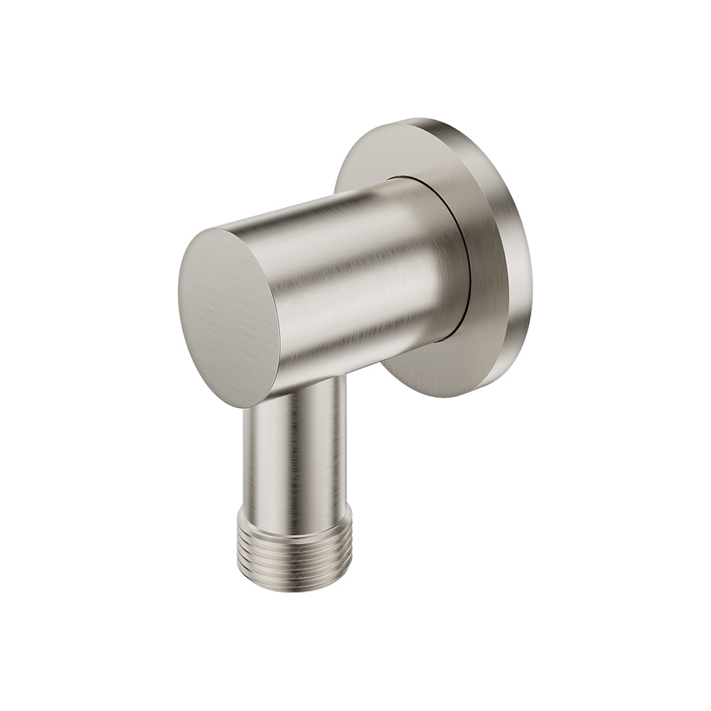 Shower Inlet Elbow with Dual Check Valve, Brushed Nickel
