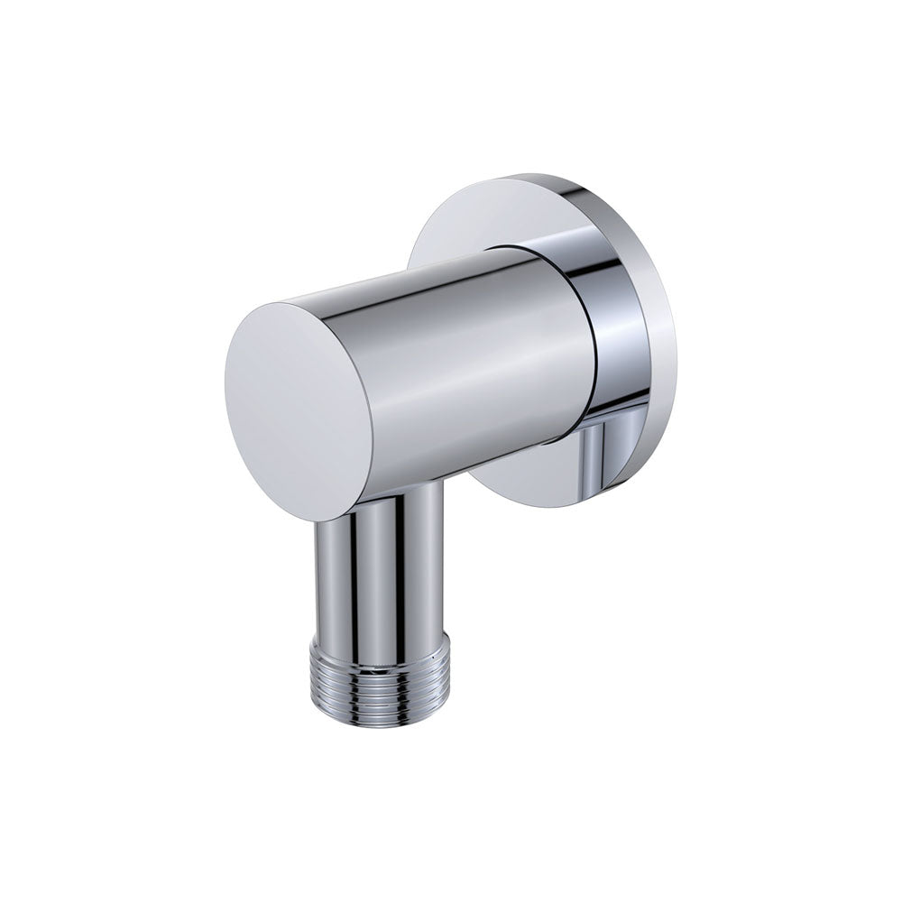 Shower Inlet Elbow with Dual Check Valve, Chrome