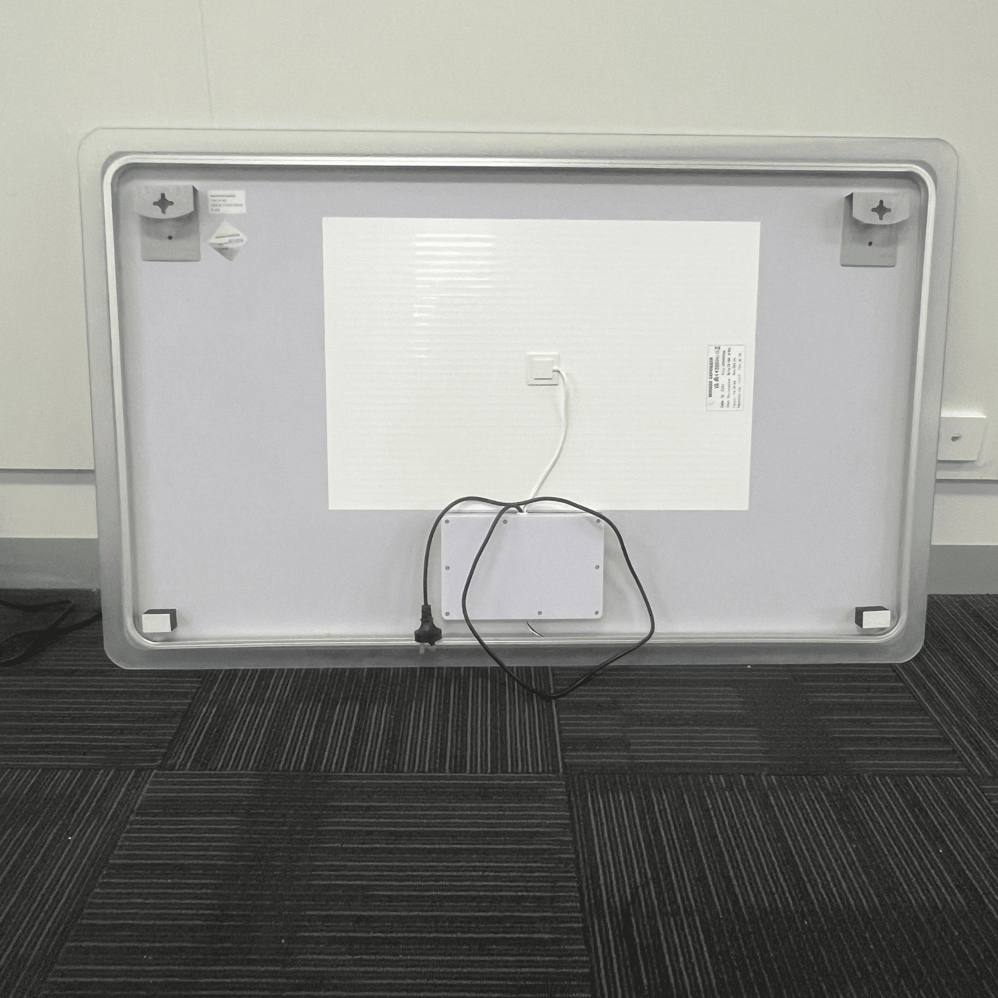 Rectangular LED Mirror 130cm x 80cm Frameless Frosted Wall Mounted Bathroom Defogger Dimmable Touch Sensor