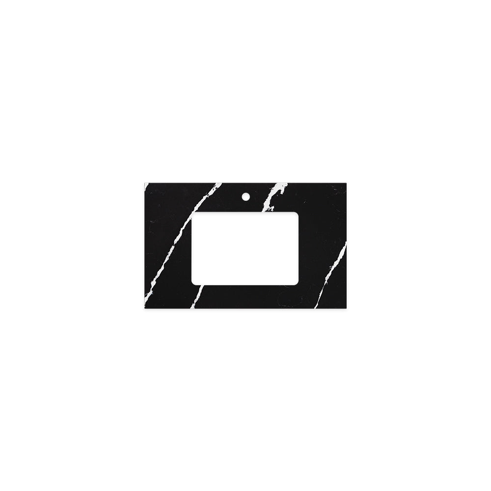 Fienza - Silica Free Stone Top, Rectangular Full Depth - Single Undermount