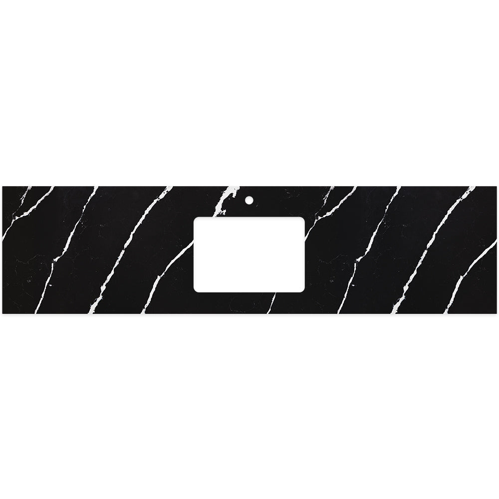 Fienza - Silica Free Stone Top, Rectangular Full Depth - Single Undermount