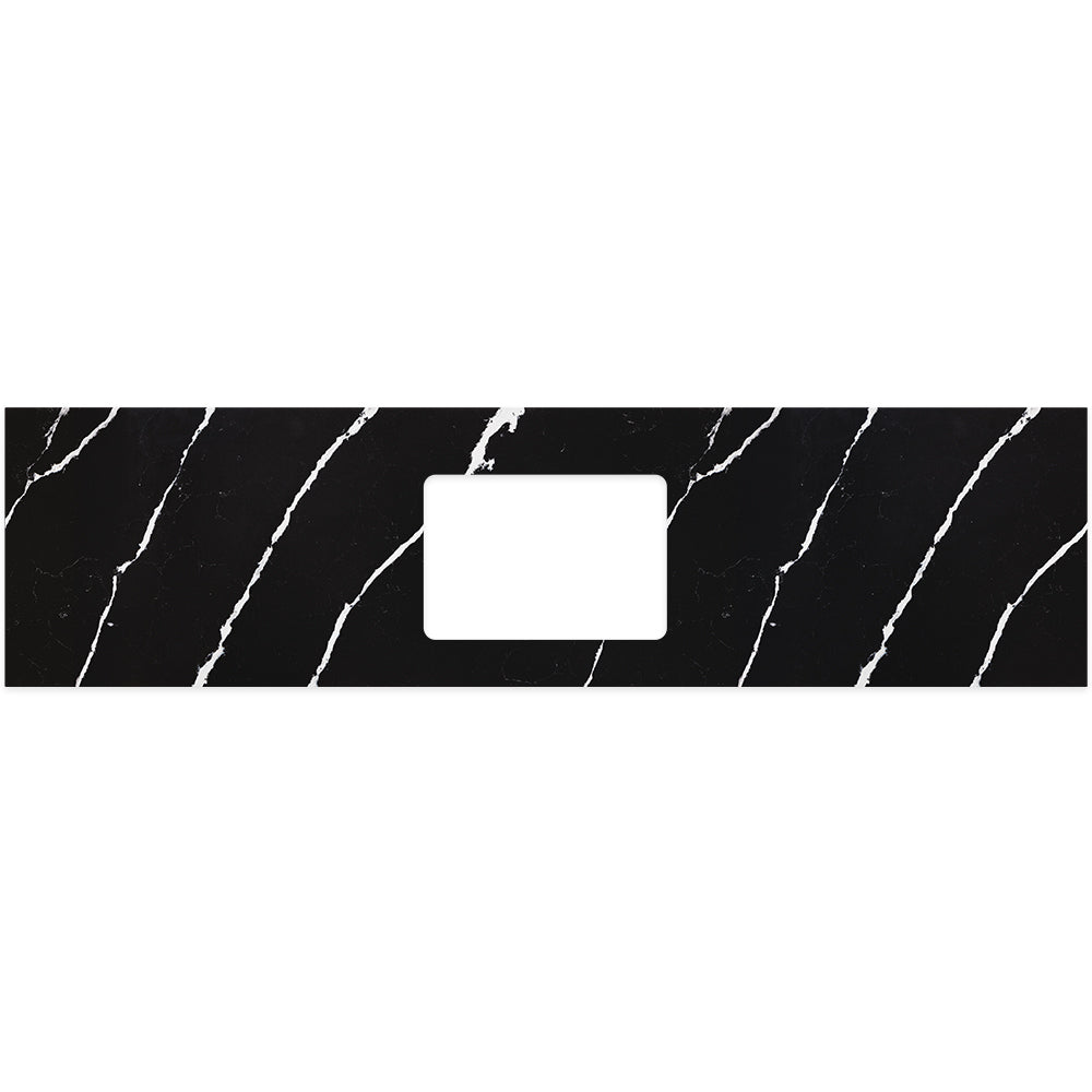 Fienza - Silica Free Stone Top, Rectangular Full Depth - Single Undermount