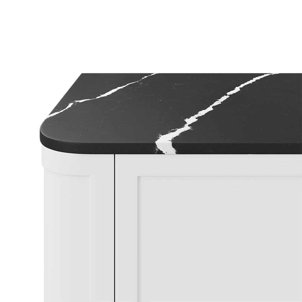 Fienza - Silica Free Stone Top, Curved Full Depth