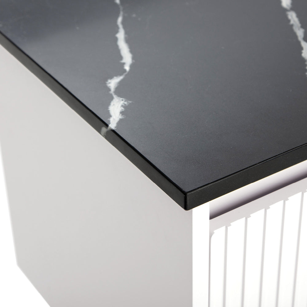 Nero Vena Silica Free Stone Top, Ensuite Depth, 900mm