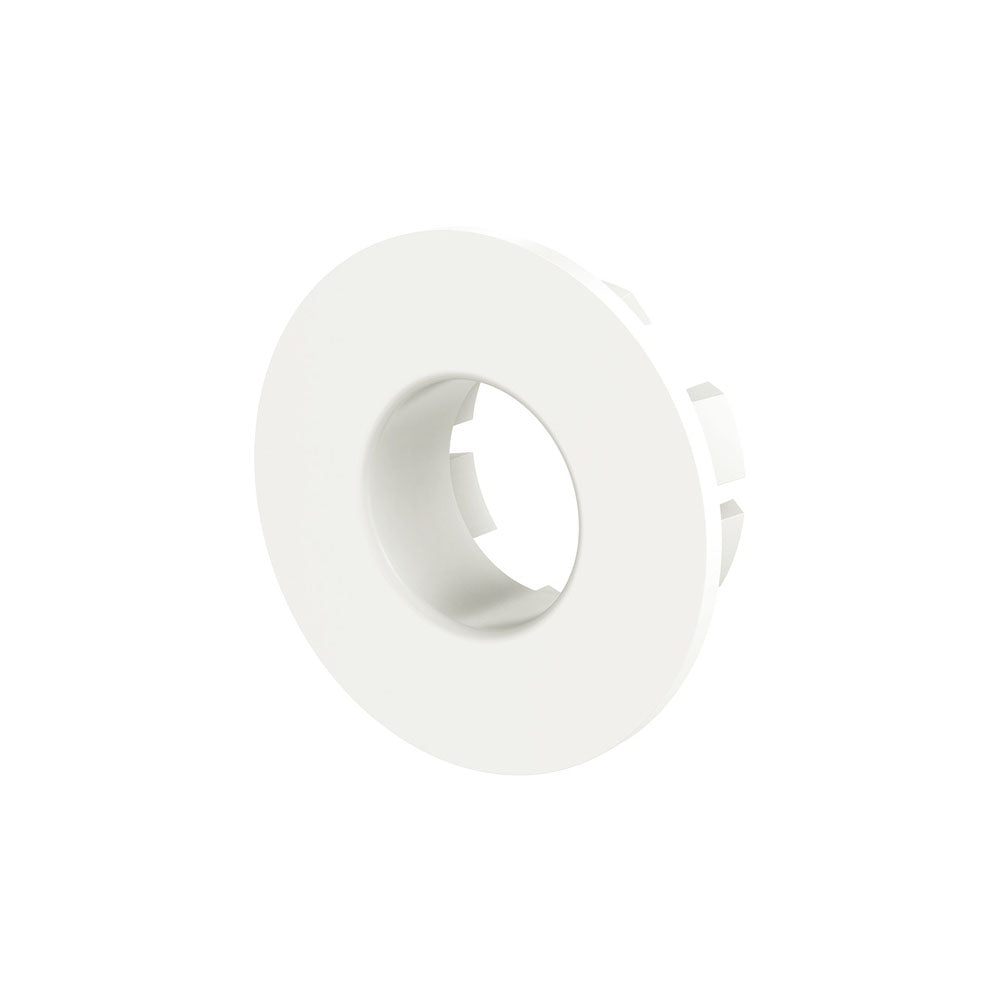 Round Overflow Ring with Larger Fixing, Matte White