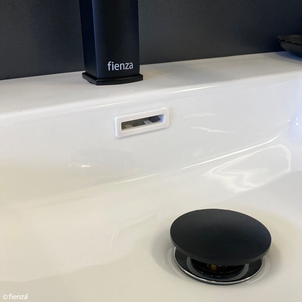 Rectangular Overflow Plastic Ring, White