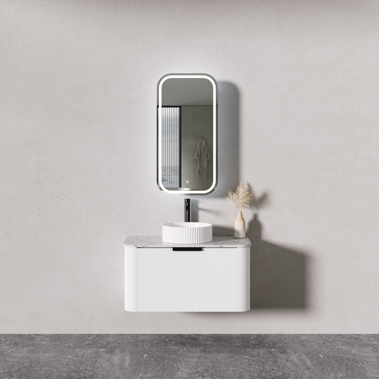 PIAZA Wall Hung Vanity - Blue Bathware 